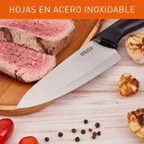Cuchillo Chef 15cm Imusa Talent Acero Inoxidable Color Negro