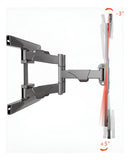 Soporte De Doble Brazo Para Tv De 40'' A 75'' Blackrock Color Negro