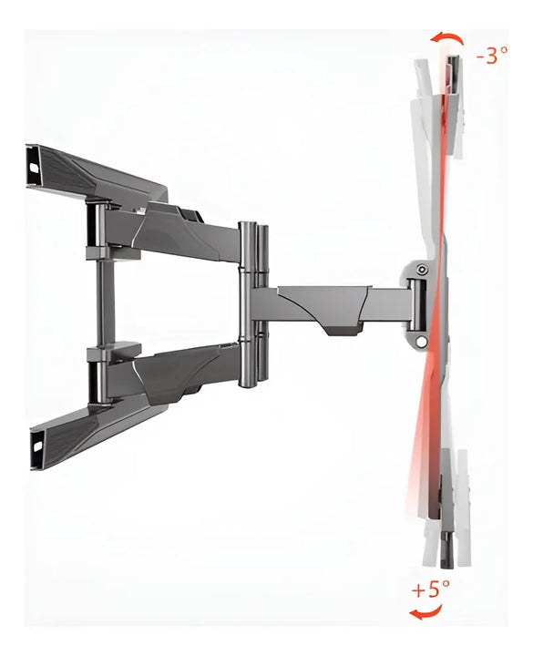 Soporte De Doble Brazo Para Tv De 40'' A 75'' Blackrock Color Negro