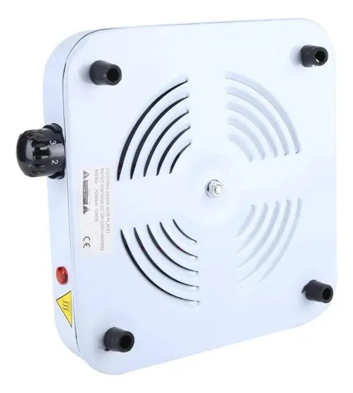 Estufa Eléctrica Portátil Cocina Sobre Mesa Un Puesto Blanco