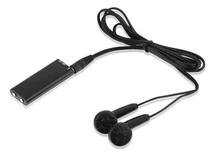 Grabador De Voz Oculto Espia 8gb Periodista Mini Digital Mic Color Negro