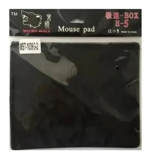 Alfombrilla Cuadrada Antideslizante Plano Mouse Pad Speed Negro
