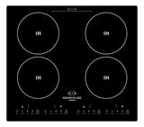 Estufa De Inducción 3600w Renahouse Germany 4 Puestos Color Negro