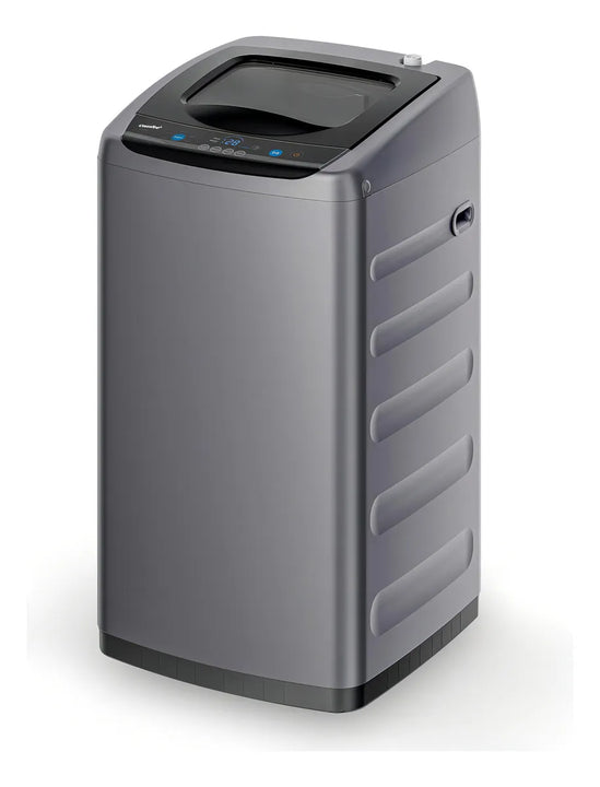 Lavadora Portátil 0.9 Pies Cúbicos Pantalla Led 5 Ciclos Gri