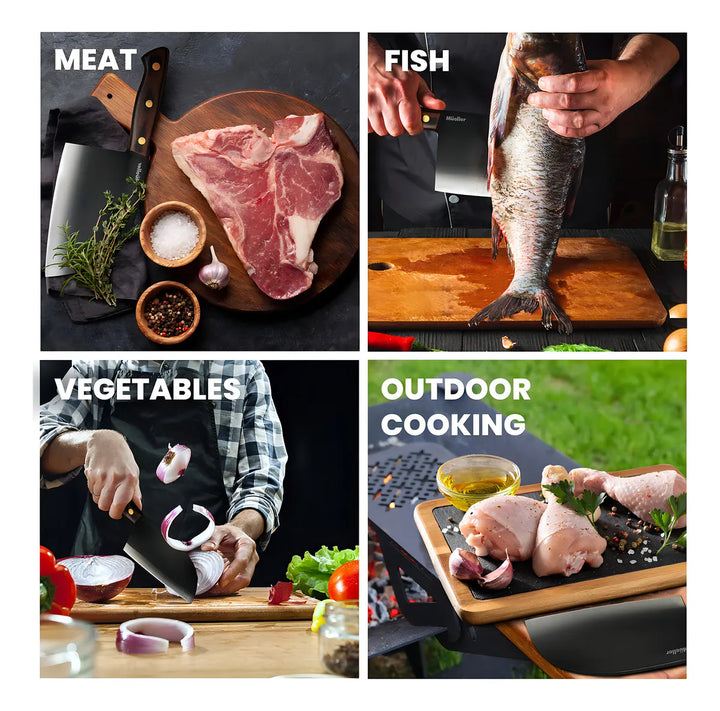 Cuchillo Profesional Para Carne 18 Cm De Acero De Alto Carb