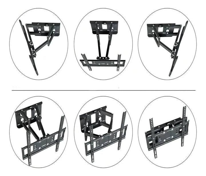 Soporte Tv Pared Doble Brazo 40-80 Pulgadas Vesa Articulado Color Negro