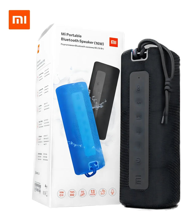 Caja de sonido Bluetooth amplificada portátil Xiaomi 16w azul. Color: azul