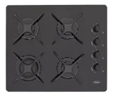 Estufa De Empotrar Cristal 60x43 Cm Gas Natural Haceb Color Negro