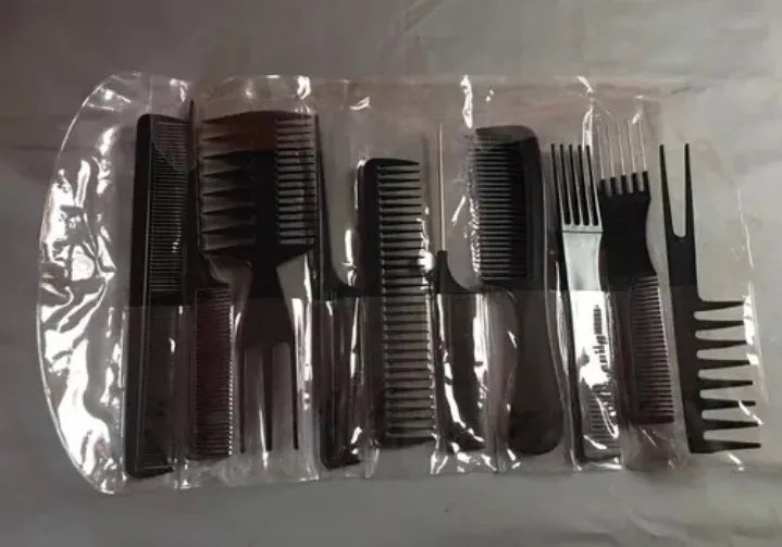 Kit Juego Set Peinillas Peluqueria 10 Unidades