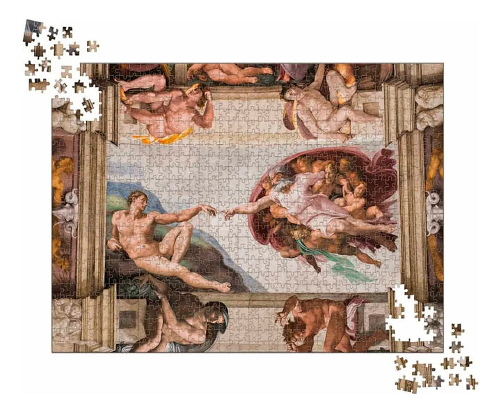 Rompecabezas 1000 Piezas INGENIO DESTREZA Creación De Adán Obra Arte