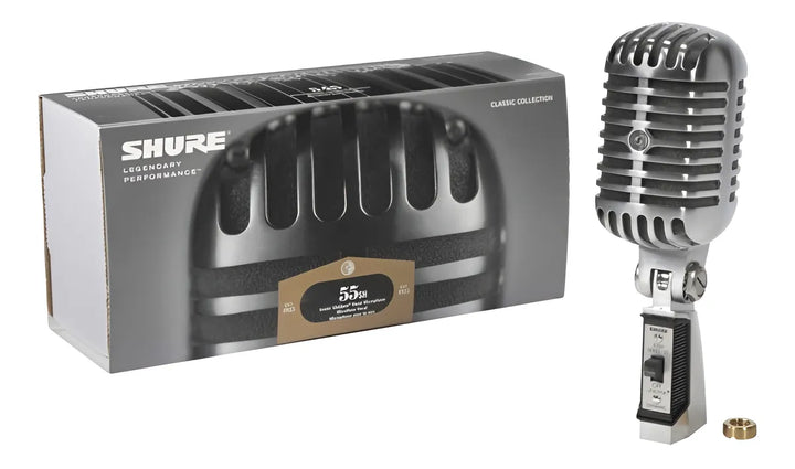 Micrófono Shure 55SH Series II Dinámico Cardioide color plateadoS