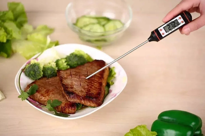 Termómetro Digital Para Alimentos Cocina Punzón Temperatura Negro