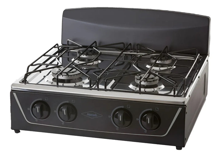 Estufa De Mesa Avellana T Gas Natural Negra Haceb Color Negro