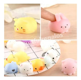 10 Muñequitos Animalitos Mini Anti Stress Ansiedad Squishy