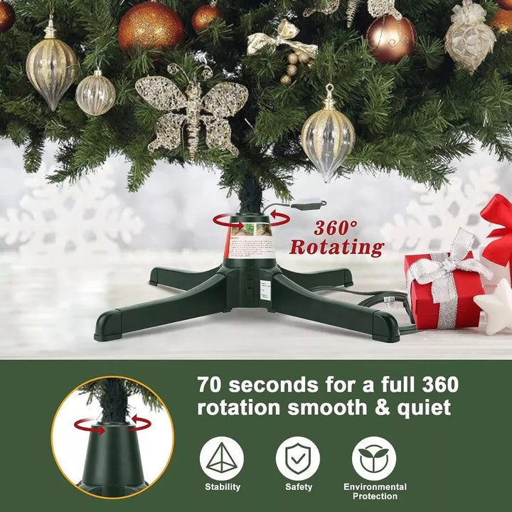 Base Giratoria Árbol Navidad Soporta Arbol Hasta 3.20 Metros Verde