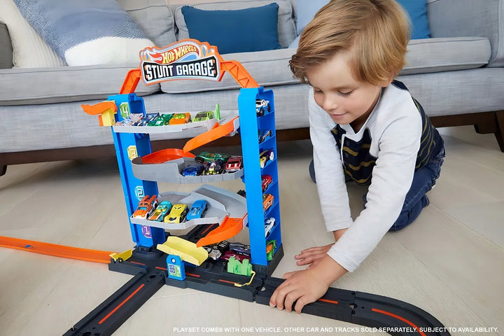 Hot Wheels City Stunt Garage Pista De Juguete