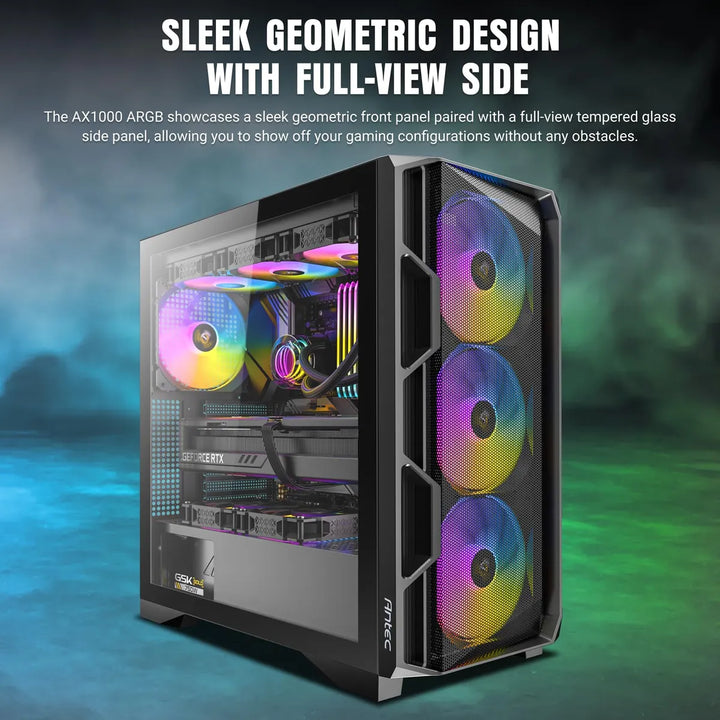 Antec Ax1000 Argb 4 Ventiladores Argb Pwm De 0.157 X 5.512