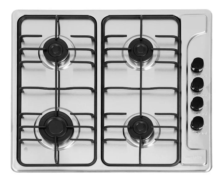 Estufa A Gas Natural 4 Puestos Challenger / Acero Inoxidable Color Plateado