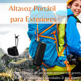 Altavoz Portátil, Altavoz Bluetooth Inalámbrico, Ipx7 Imperm Color Negro