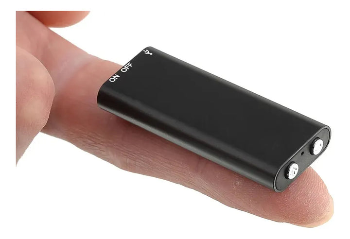 Grabador De Voz Oculto Espia 8gb Periodista Mini Digital Mic Color Negro