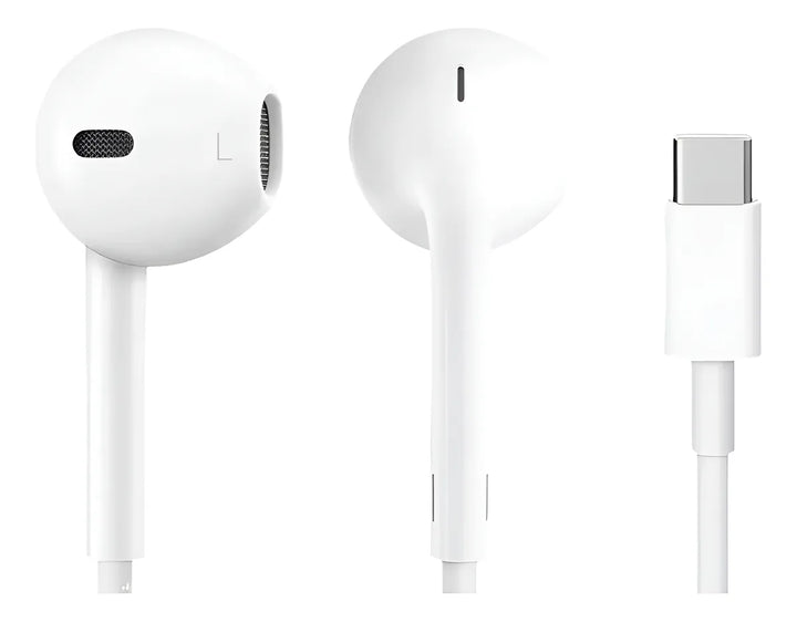 Manos Libres Audifonos Para Iphone 15 Todos Conexión Tipo C Blanco