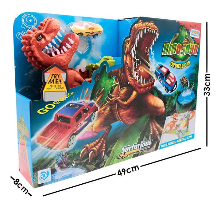 Pista Dinosaurio Lanza Carro Pikolin Toys Modelo 8899-91 Con Sonido Hot Wheels