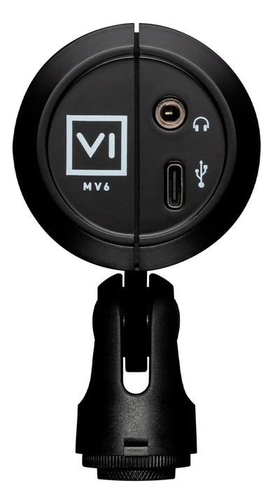 Micrófono Usb Mv6 Shure Color Negro