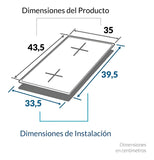 Estufa Eléctrica De 2 Puestos Challenger - Ref. Sp 5002 220v