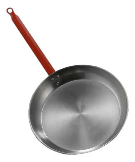 Sartén Acero Al Carbono Profesional 24cm Garcima Plateado