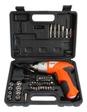 Kit Destornillador Eléctrico Inalámbrico Trabajos Rápidos - Naranja