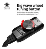 Tarjeta De Sonido Gamer Usb De 7.1 Control Vol Gs3 Mark Ii