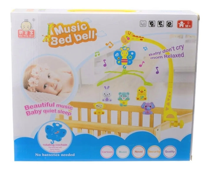 Móvil Musical Jirafa Musical Ref 19791 911 Juguete Bebes Amarillo