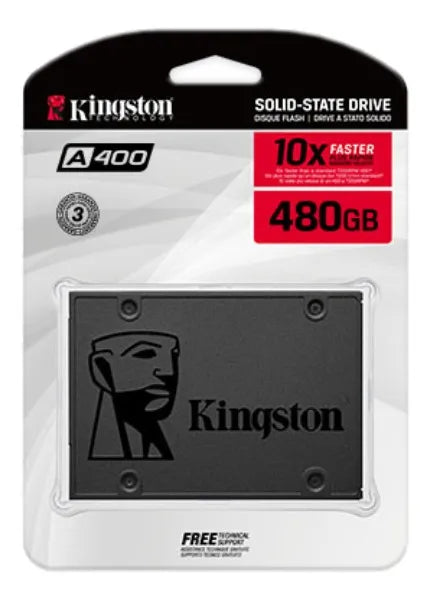 Disco sólido SSD interno Kingston SA400S37/480G 480GB negro