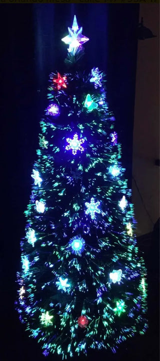 Arbol De Fibra Óptica Y Led 1.80, 1 Año De Garantía + Regalo
