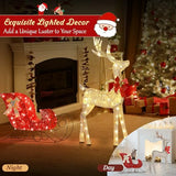 Decoraciones Navideñas Exterior: Reno 3d Con 160 Luces Led