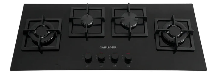 Estufa de Empotrar Vidrio Templado Cuatro Puestos 100 cm Gas Natural