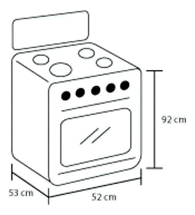 Estufa De Piso Romero Cristal Haceb 50 Cms Gas Natural Negra Color Negro