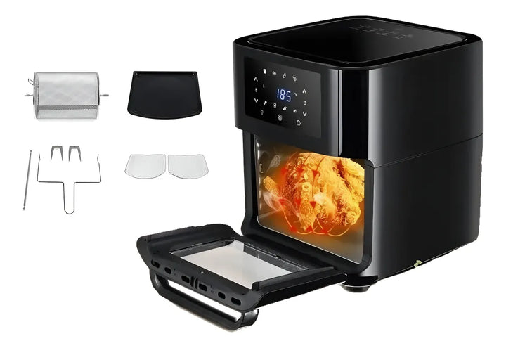 Horno Y Freidora De Aire Swisshome 12 Litros Air Fryer Negro