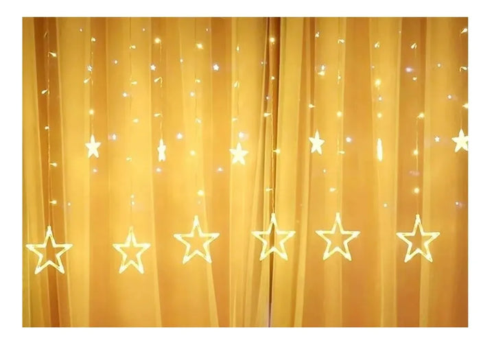 Instalación Punta Estrellas Cortina Luces Led Navideña 6m