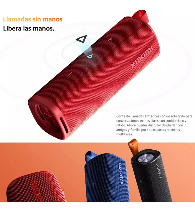 Xiaomi Sound Outdoor, Parlante Bt Portátil 30w Ip67 Tws, Red Rojo
