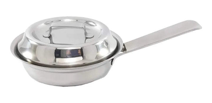 Cacerola Para Huevos Acero Quirurgico Sarten Multiusos Plateado