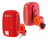 Parlante Para Bicicleta Portátil Tg-392 Rojo