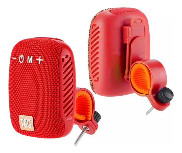 Parlante Para Bicicleta Portátil Tg-392 Rojo