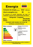 Nevera Indurama Tipo Europeo Ri-6357 Negro