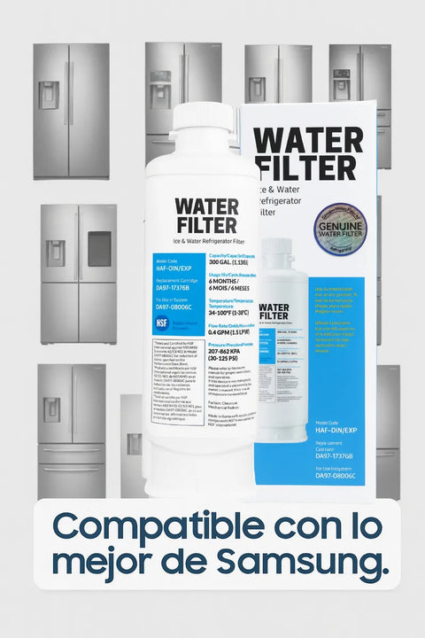 Filtro Agua Compatible Con Samsung Reemplazo Refrigerador X3