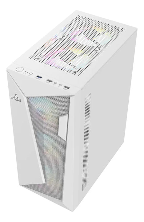 Gabinete Gamer Iceberg Flow D Blanco 4 Ventiladores Argb