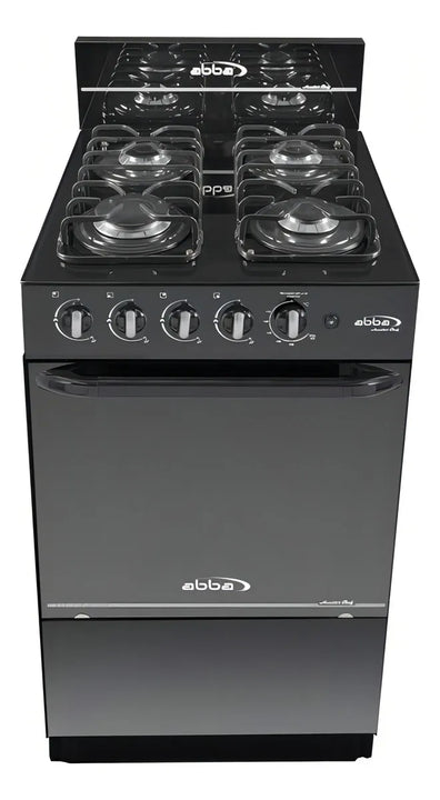 Estufa Con Horno Abba 4 Puestos Gas Propano Ag 101-5 Color Negro