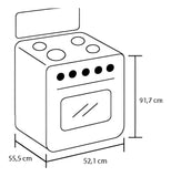 Estufa Romero Torre Haceb 50 Cms Gas Natural Plata Color Gris