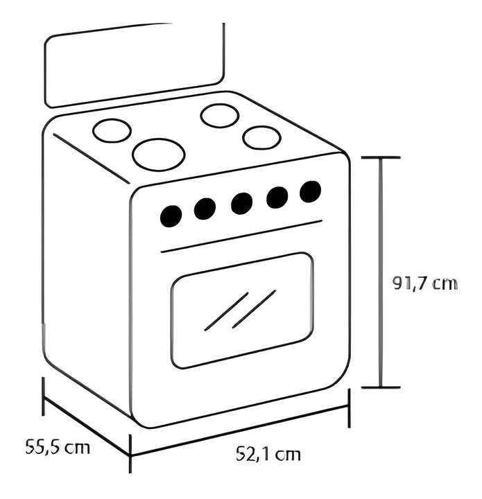 Estufa Romero Torre Haceb 50 Cms Gas Natural Plata Color Gris