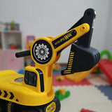 Retroexcavadora Montable Juguete Amarillo